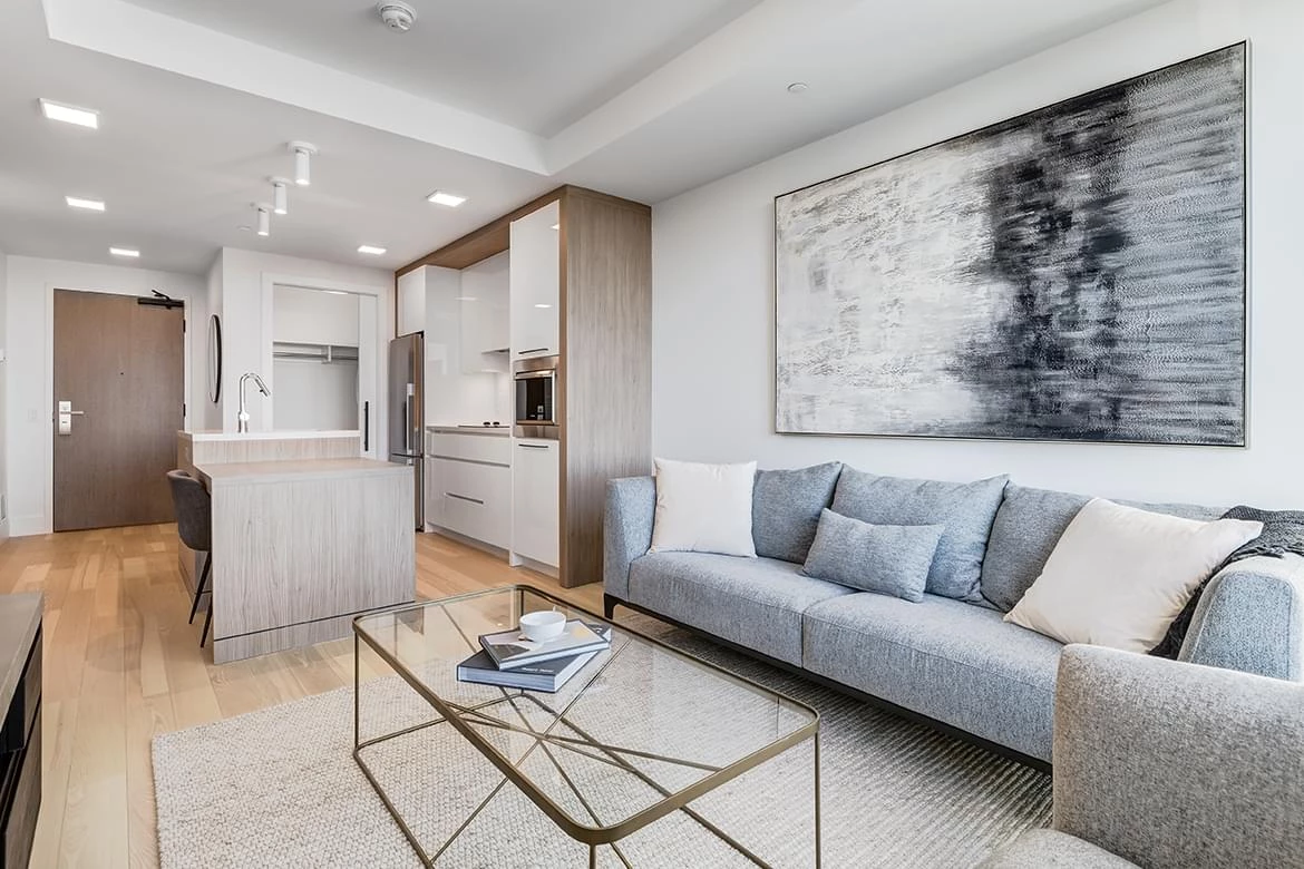 1-bedroom suites feature premium engineered hardwood